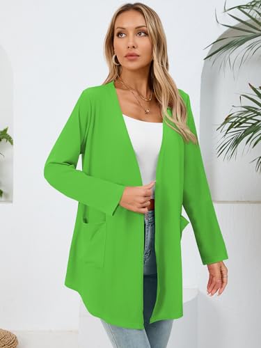 Image of Women's Lightweight Open Front Cardigans Casual Soft Drape Spring Summer Fall Cardigan S-3XL