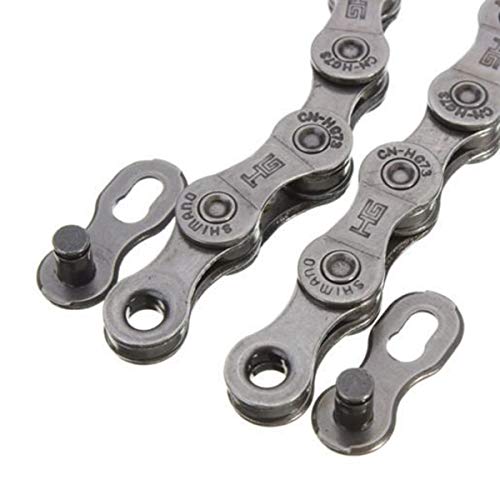 BATLAM Fahrradkette 9-Fach 116 Glieder Fahrradkette Mountainbike for (Farbe : Silber) (Silber)