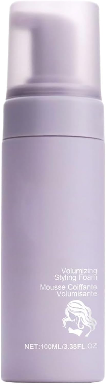 Hair Mousse, Volumizing Lightweight Spray Foam, 100ml Long Lasting Hold Styling Mousse for Women, Daily Use, Special Occasions, Travel