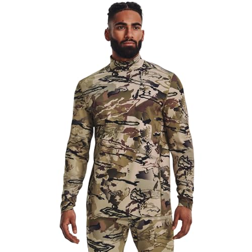 UA ColdGear® Infrared Camo Mock Long Sleeve Shirt - UA Barren Camo - 3X-Large
