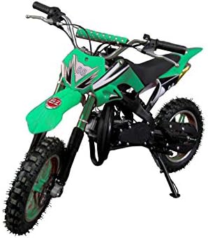 Mini Moto Cross Trilha 49cc BZ Arena Verde Partida a Corda Gasoli...