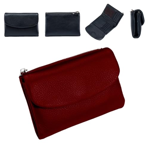 Joyfullygo Wallet, Unisex Pebble Leather Wallet, 5.3