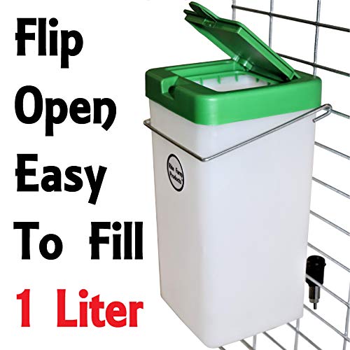 Rite Farm Products 1 Liter Rabbit Chick Chicken Poultry Quail Bottle Nipple Drinker Cage Waterer Bunny #TOP1