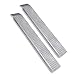 Produktbild Froadp Antirutsch Auffahrrampe Verzinkt Stahl Laderampe Rampe 160x22,5x4,5cm Silber Auffahrschiene Verladerampen für Auto Motorrad ATV PKW Max. Belastbarkeit 400KG pro paar