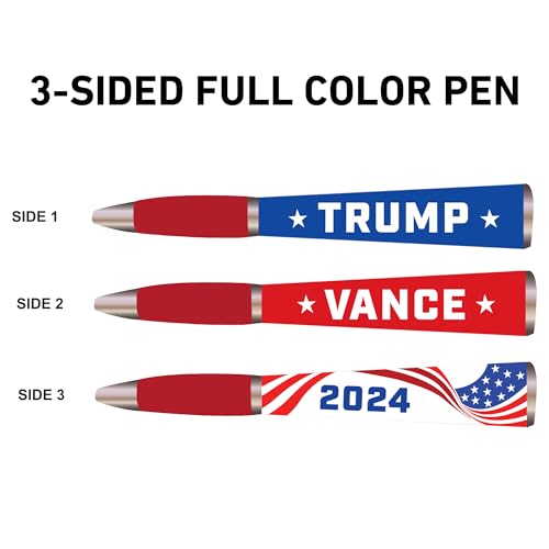 Caneta esferográfica Trump - Conjunto de 3 canetas: Mercadoria Donald Trump, Trump Gifts, Make Ameri