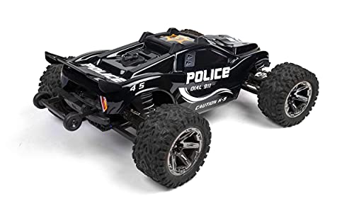 SummitLink Custom Body Police Style Compatible for Rustler 4X4, BL-2S, 4x4 Ultimate 1/10 Scale RC Car or Truck (Truck not Included) R4-PB-02