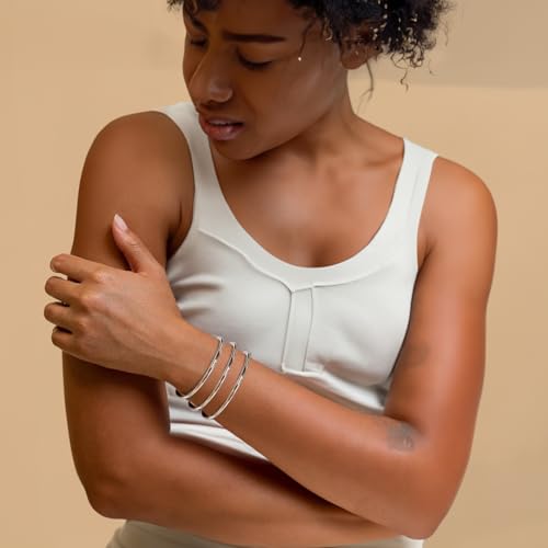 LinnaLove Fashion Shiny Thin Round Stainless Steel Bangle Bracelets for Women (1/3/5/8 Set)2