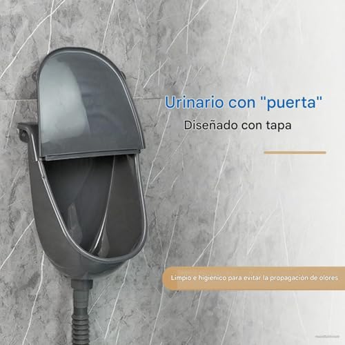 Urinario exterior de pared con tapa para garaje y camping 4