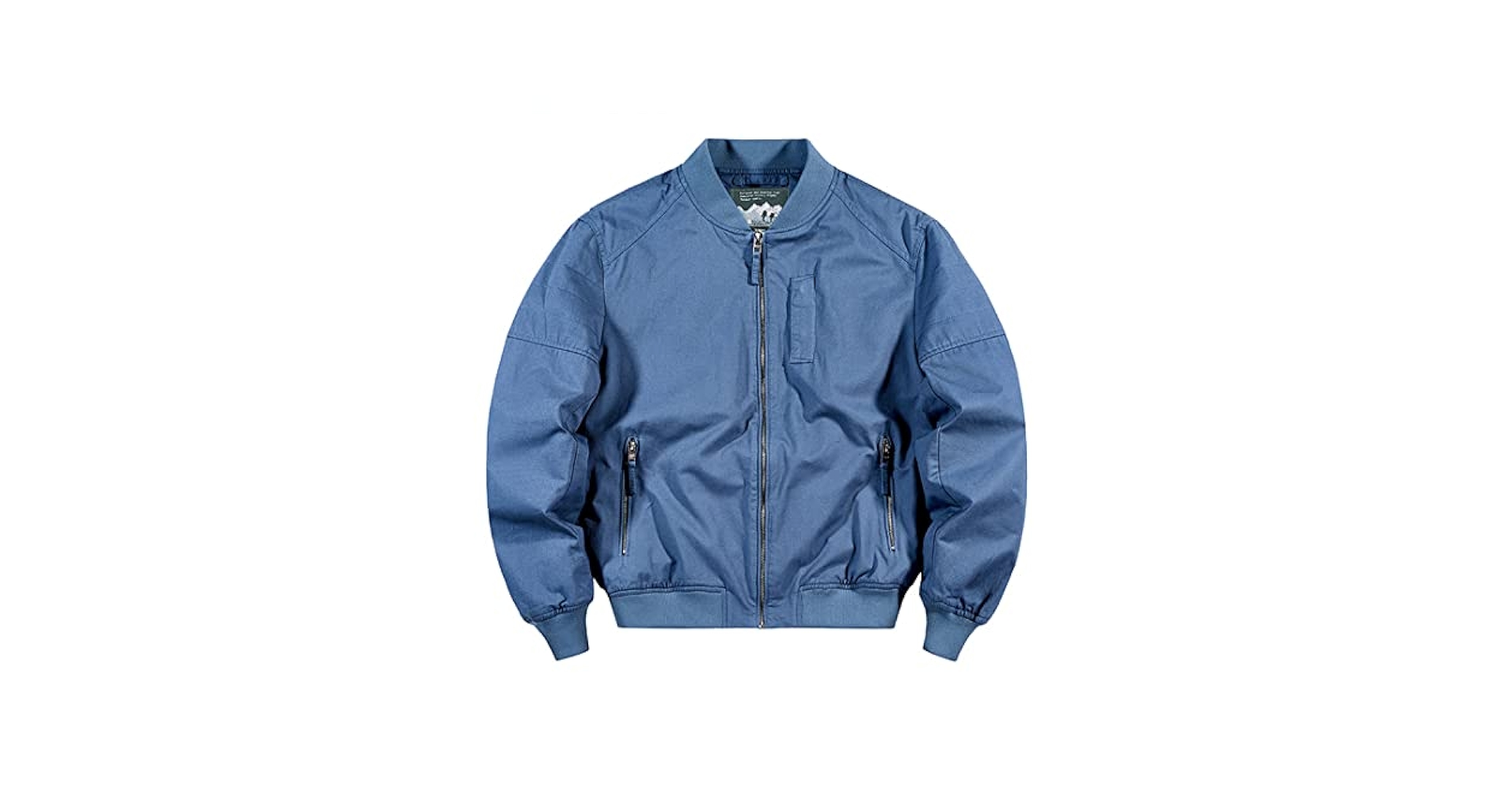 Amazon.com: Zadaos Blue Navy Bomber Jacket Men Autumn Spring