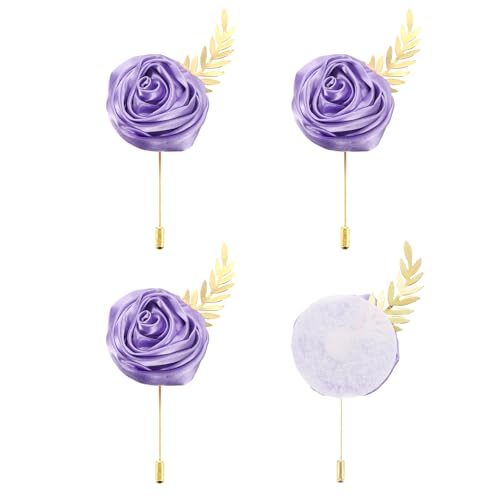 Boutonnières de poche en forme de rose au fini haute couture