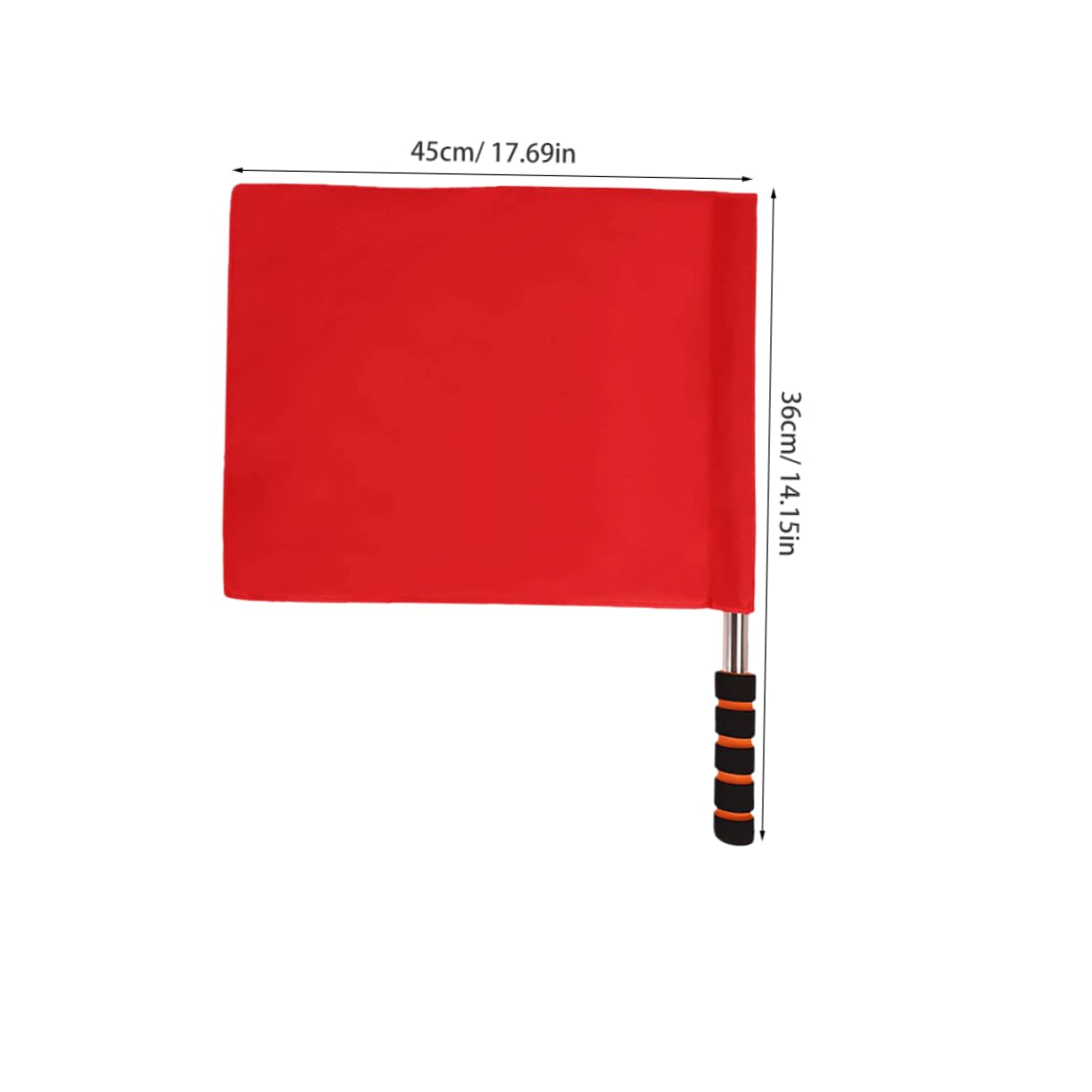 HANABASS 2pcs Match Referee Flag Set Commanding Signal Flags for Soccer Volleyball Football Basketball Sports