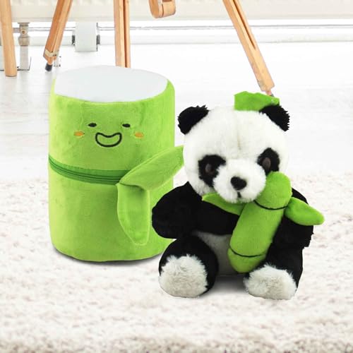 Image of DearJoy Bamboo Panda Soft Toy - Black & White