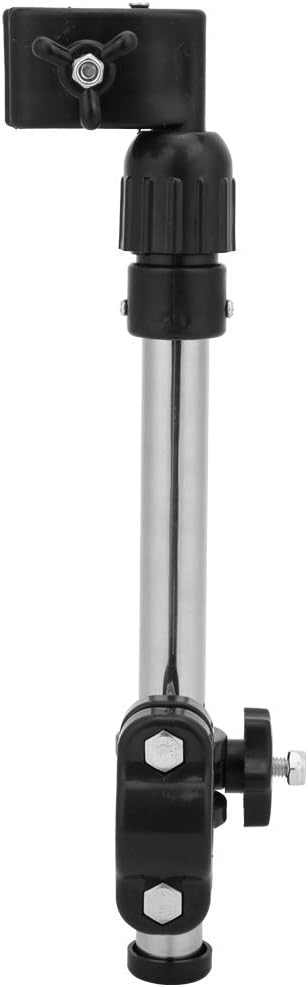 Umbrella Holder for Stroller, Thicken Stainless Steel Bike Sunshade Baby Wheelchair Handlebar Support Holder Mount Stand Extension Bracket Cycling Mount Stand, Silver