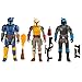 STAR WARS Epic Hero Series Unite The Clans Pack, Paz Vizsla, Mandalorian Warrior, Axe Woves 4-Inch Action Figures, Toys for 4 Year Old Boys & Girls (Amazon Exclusive)