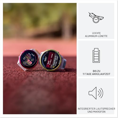 Garmin® Forerunner® 570, 47 mm, fortschrittliche GPS-Lauf- und Triathlon-Smartwatch, AMOLED-Display, Trainings- und Erholungsfunktionen, schiefergraues Aluminium mit durchscheinendem schwarz/schwarzem