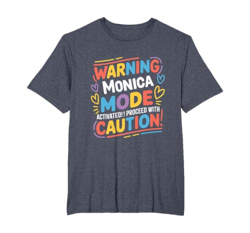 Monica Personalized Name Cute Custom Monica Name T-Shirt, Men's Big and Tall, Heather Blue, 3X Tall