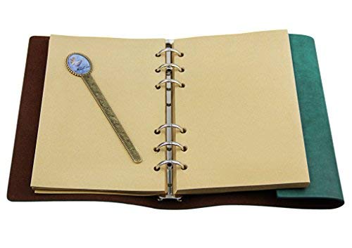 Journal en Cuir recyclé écriture Rechargeable à Feuilles Mobiles