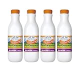 PACK 4 - Leche Asturiana Hostelería Sin Lactosa Original 1,5L | Sabor Auténtico | Rendimiento Óptimo en Cafetería | Ideal Baristas y Restauración