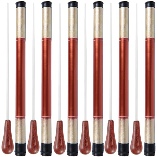 Conductors Baton Conducting Baton Music Orchestra Baton (6 Pack Conducting Baton with Case)