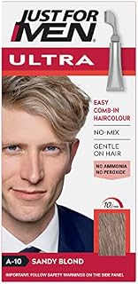 Just For Men Ultra Dark Brown Ammonia Free Hair Colour Dye, No Mix Comb-In Applicator to Comb Away The Greys, Ammonia & Peroxide Free  A45