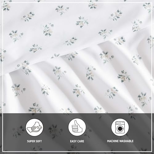 Parure de lit infroissable Wrangler pour lit simple sans repassage vert
