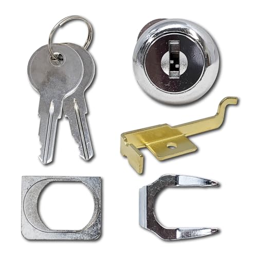 HON F24/F28 (2185) Replacement Filing Cabinet Lock Kit - File Cabinet Lock Replacement with Removable Core, Includes F26 Adapter Plate, Keyed Different - Lock Kit for Newer HON Vertical File Cabinets