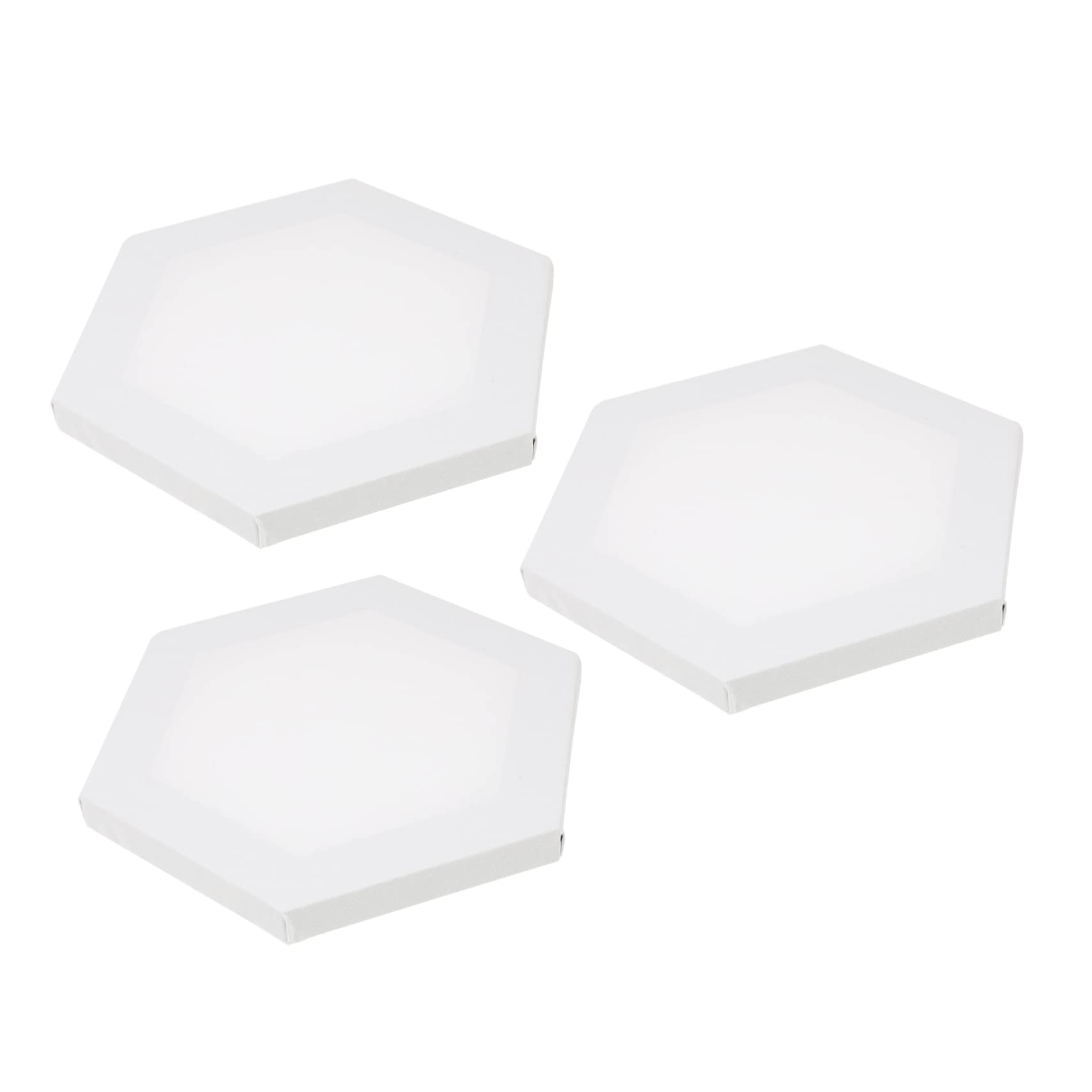 NUOBESTY 3pezzi Tela Per Pittura Bianca Pannelli in Tela Per Pittura Olio Telaio Cornici Per Per Studenti e Appassionati