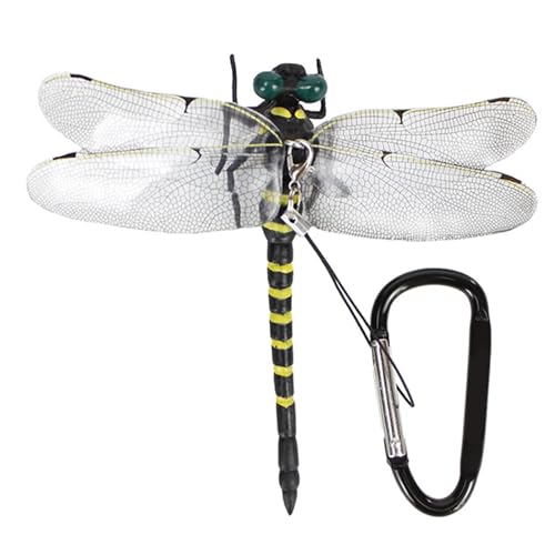 3 Fermagli Libellula Realistici In PVC – Per Cappelli, Zaini, Tende E Decorazione Giardino - 2