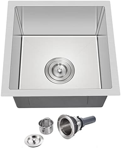 OUGOO 22 X 18 Inch Drop In Kitchen Sink, 9 Deep Single Bowl Kitchen Sinks,T-304... OUGOO 22 X 18 Inch Drop In Kitchen Sink, 9 Deep Single Bowl Kitchen Sinks,T-304...