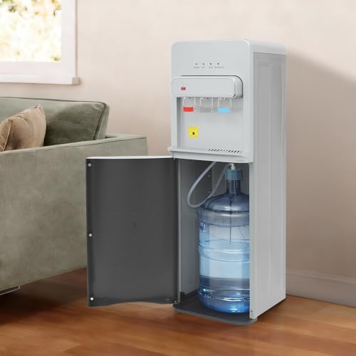 Image of Bottom Loading Water Cooler Dispenser for Holds 5 Gallon Jug,3 Temperature Settings,Hot & Cold Standing Water Dispenser with Multiple Safety Features,Water Cooler for Home,Office,Apartment
