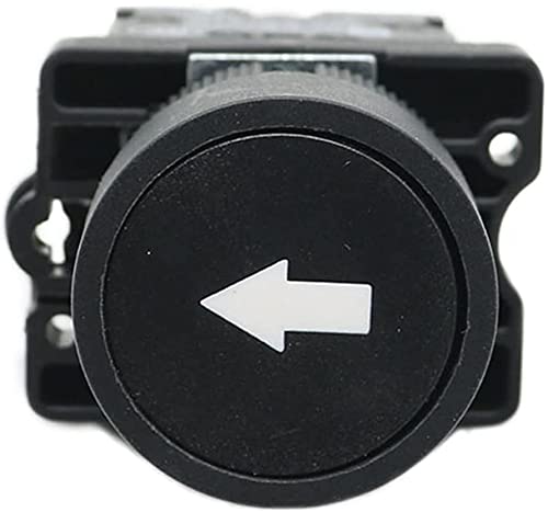 Bouton tactile plat EZZON bouton d'arrêt de 22 mm momentané à flèche noire