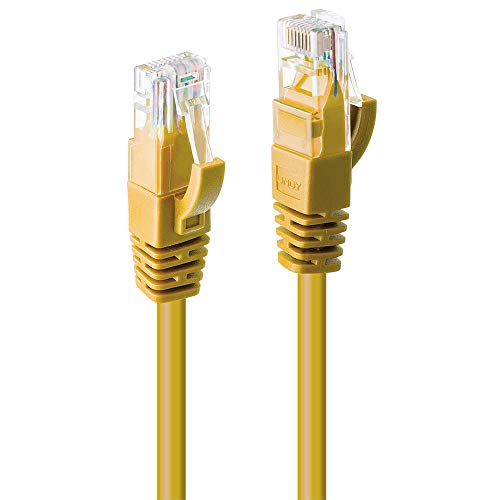 LINDY 30m Cat.6 U/UTP Ethernet Cable, Yellow