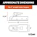 CURT 25100 Straight Tongue Trailer Coupler for 3-Inch Channel, 2-In Hitch Ball, 5,000 lbs