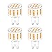 Produktbild HUAMu LED Leuchtmittel G9 5W,Flach Rund,52 LED-Chips,Ersatz 50W G9 Halogenlampen,3000K Warmweiß,500 LM,360 Grad Abstrahlwinkel, AC 220-240V,Nicht Dimmbar,4 Stück