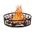Red Mountain Valley 36'' Outdoor Fire Pit Ring – Solid Steel, Portable Round Insert for DIY Campfire Rings, Perfect for Backyard, Camping, and Outdoor Use,Black