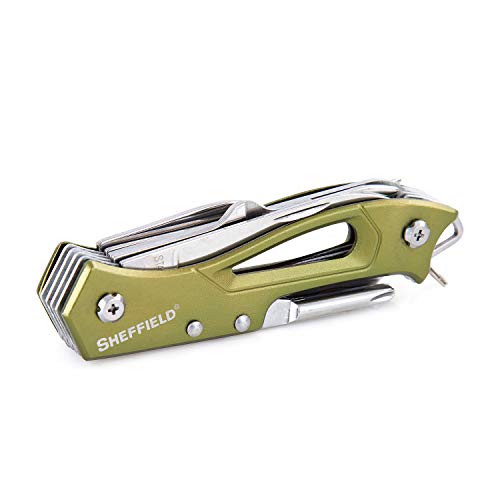 Sheffield 12211 Teton 13-in-1 Camping Knife Multitool with Corkscrew | Perfect Companion Utility