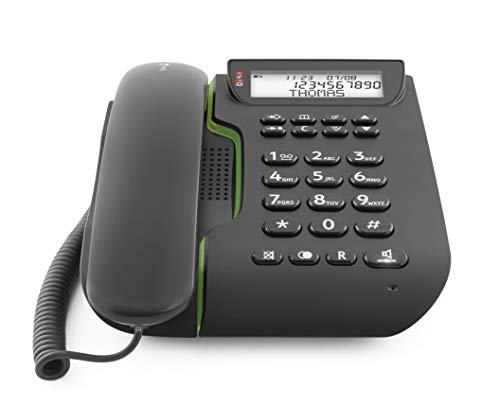 Doro Comfort 3000 téléphone Filaire pour Senior avec Clavier Ergonomique, temoin Lumineux de Sonnerie et Son amplifié [Version Française]