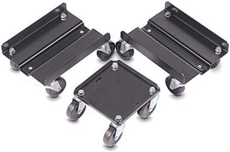 Raider SM-12165 Mini Black Steel Snowmobile Dolly Set (1,500 lb Weight Capacity)