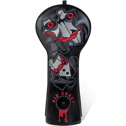 Big Crazy Golf Club Head Covers Funny Unique Headcovers Driver Headcovers with Soft Lining, Funny Driver Headcover, Driver Cover Golf Gift for Man Women