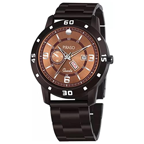 Image of PIRASO Analog Day and Date Working Display MESH Strap Watch for Men & Boys