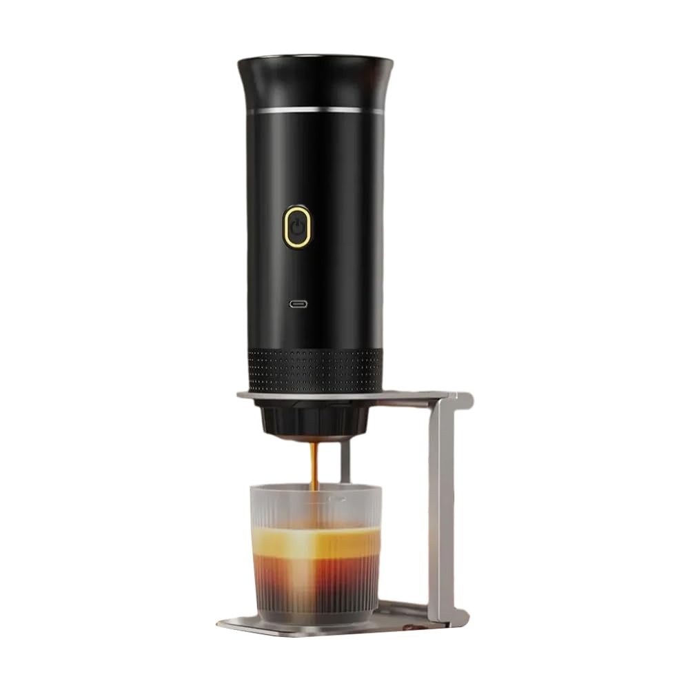 CTRLZS Wireless Electric Portable Espresso Coffee Machine for Camping, Capsule & Powder Travel Coffee Maker B