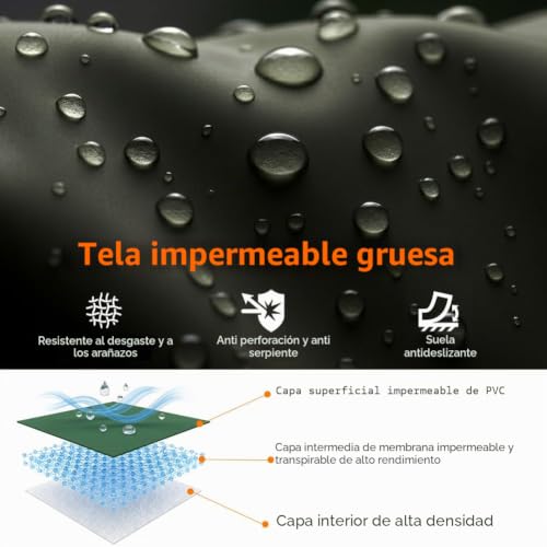 Vadeadores de pesca impermeables transpirables y botas de agua hombre 3