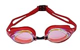  Yingfa Erwachsene Verspiegelte Schwimmbrille Y110 AFM- Rot