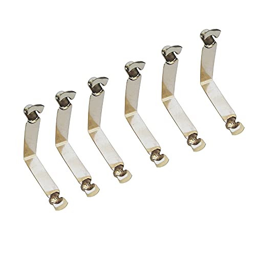 UP100 50 Pieces Double Button Diameter 4mm/5mm/6mm/8mm/9mm Clips Kayak Paddle Snap Spring Clip Tent Pole Clips (4mm Double Pin)