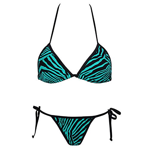 Heydidi Micro Bikini Striped Brazilian Bikinis Set Swimsuit Bikinis Women Swimwear Bathing Suit Swimsuit Female Green