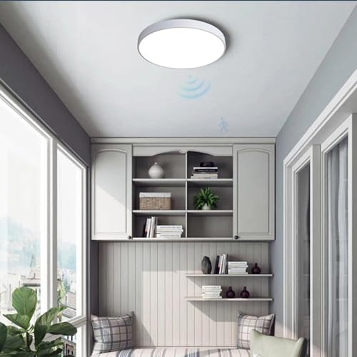 Plafonnier LED détecteur mouvement encastré lampe plafond fer