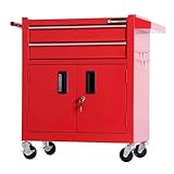 TANKSTORM Tool Chest Heavy Duty Cart Steel Rolling...