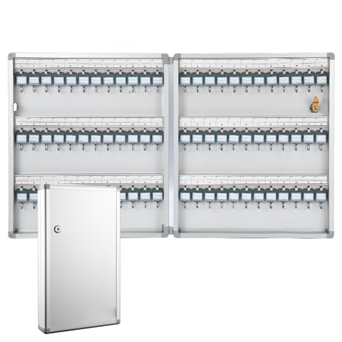 Armario de llaves de alta seguridad con capacidad expandible (48/72 llaves) para servicio de coche, gestión inmobiliaria de hotel, diseño compacto (14 x 16 x 2.3 pulgadas)