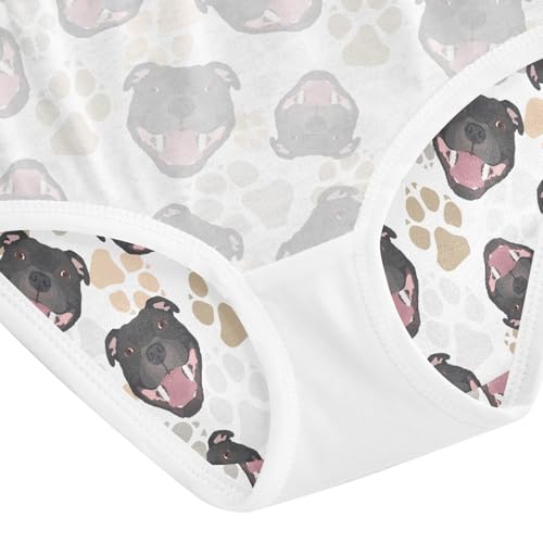 Girls' Underwear Staffordshire Bull Terrier Dog Cotton Stretch Comfort Toddler Panties 5