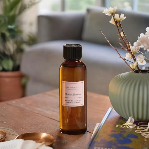 Image of COCORRINA Reed Diffuser Refill, Cherry Blossom, 3.38 fl oz, 6 Reeds